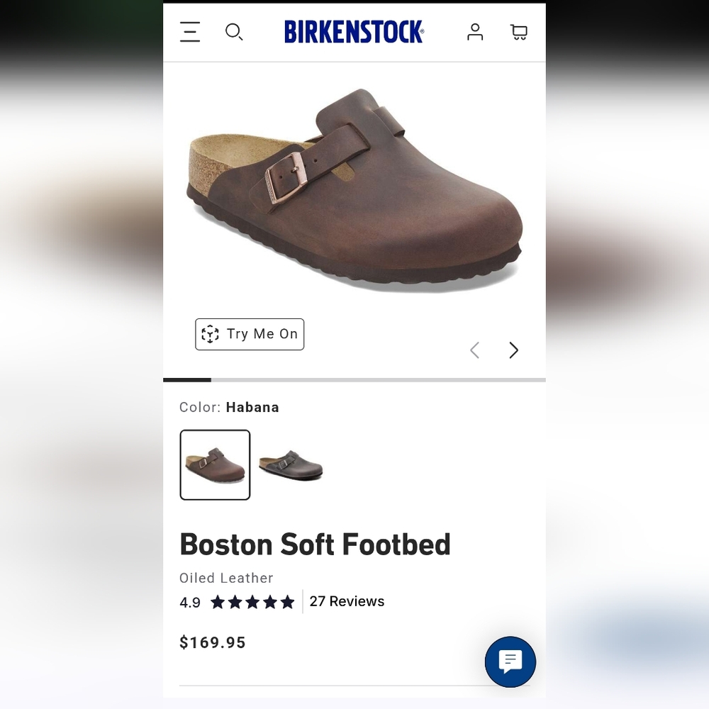 Birkenstock Boston Soft Footbed in Dark Brown